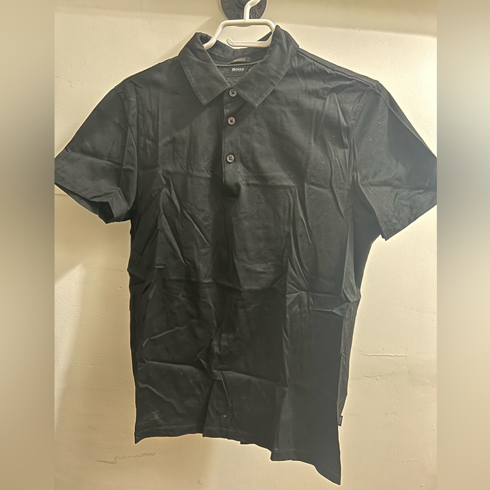 BOSS Mercerised polo T-shirt